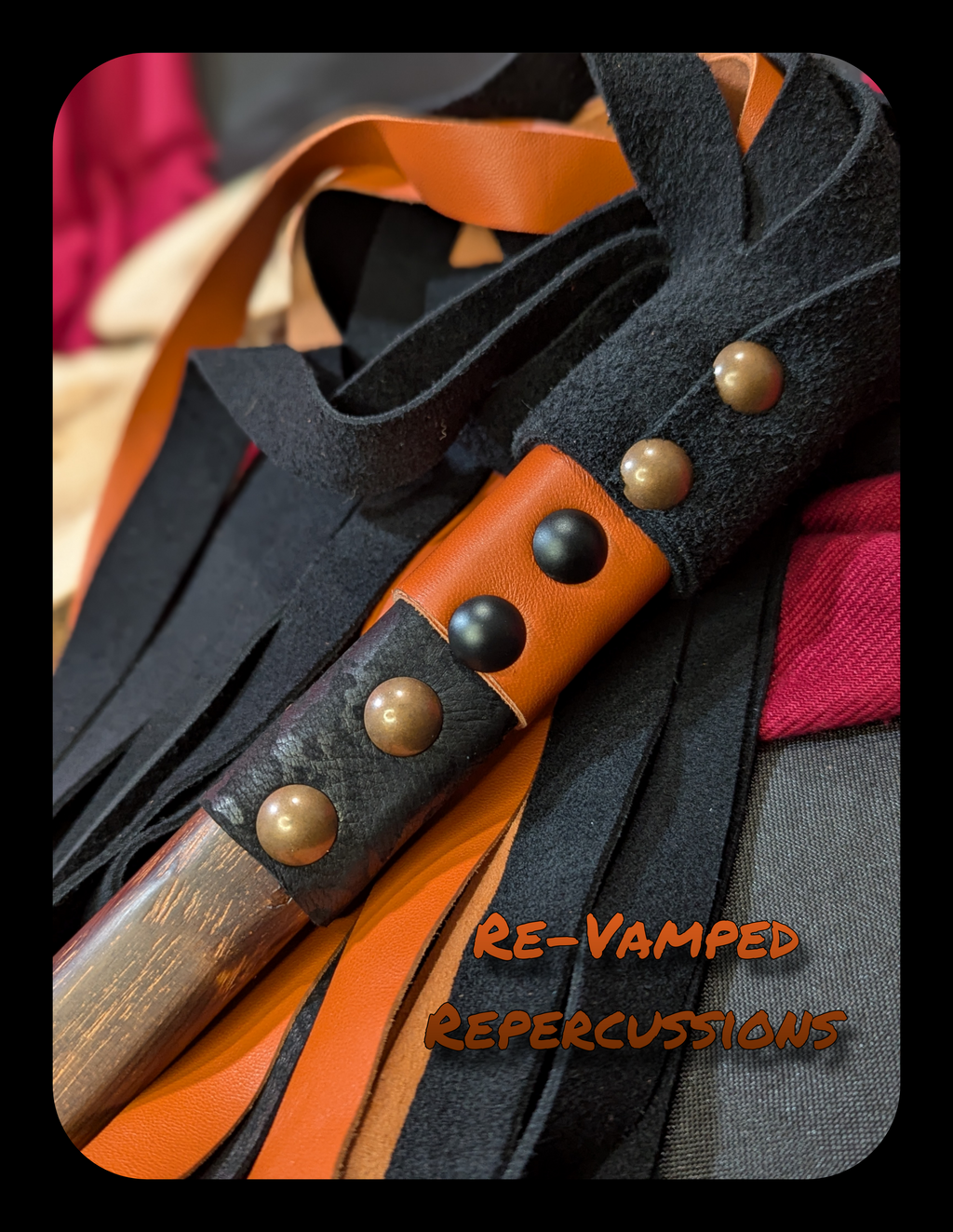 Black and Orange Long Flogger