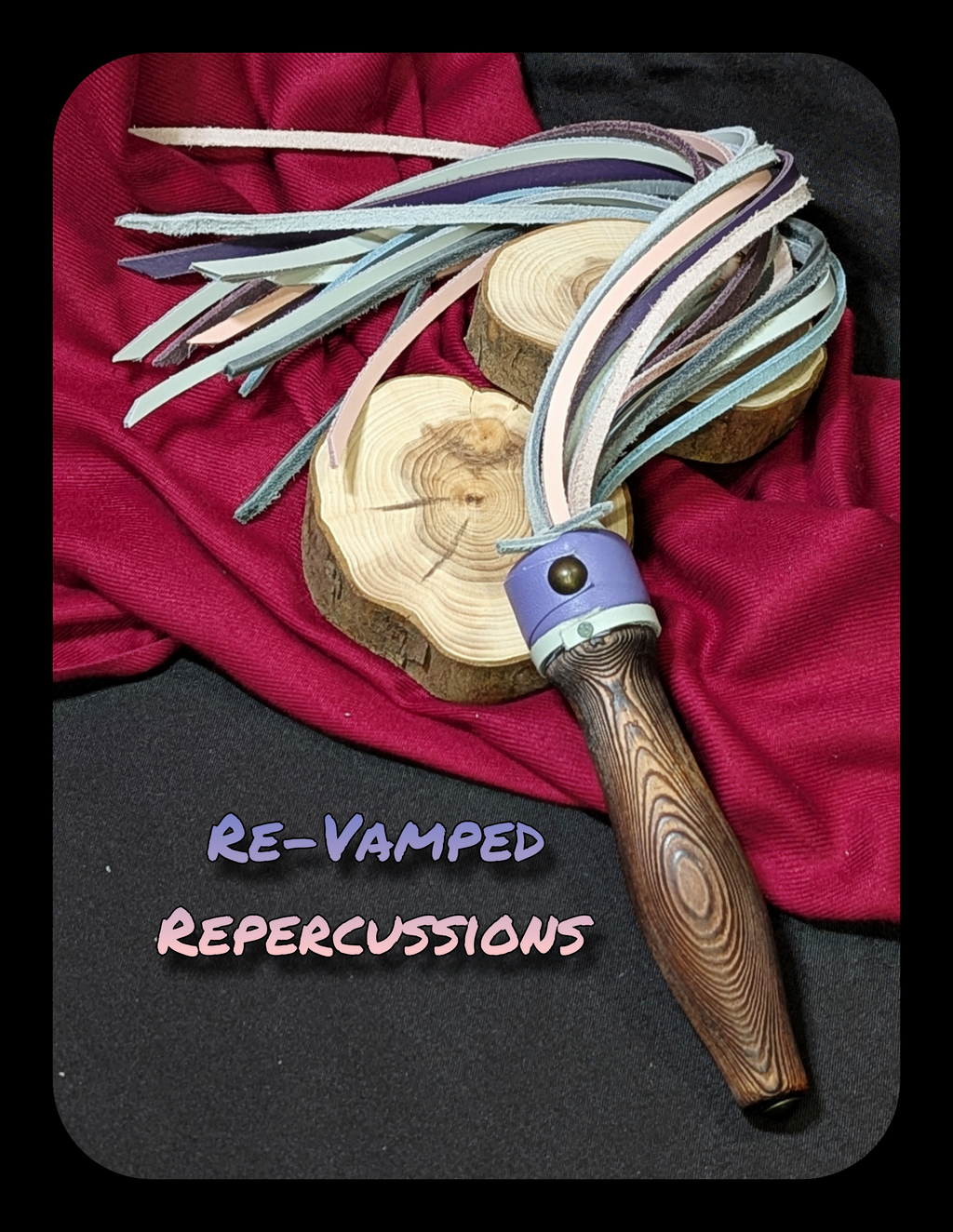 Leather Lace Flogger 🩷 💜 💙 🤍