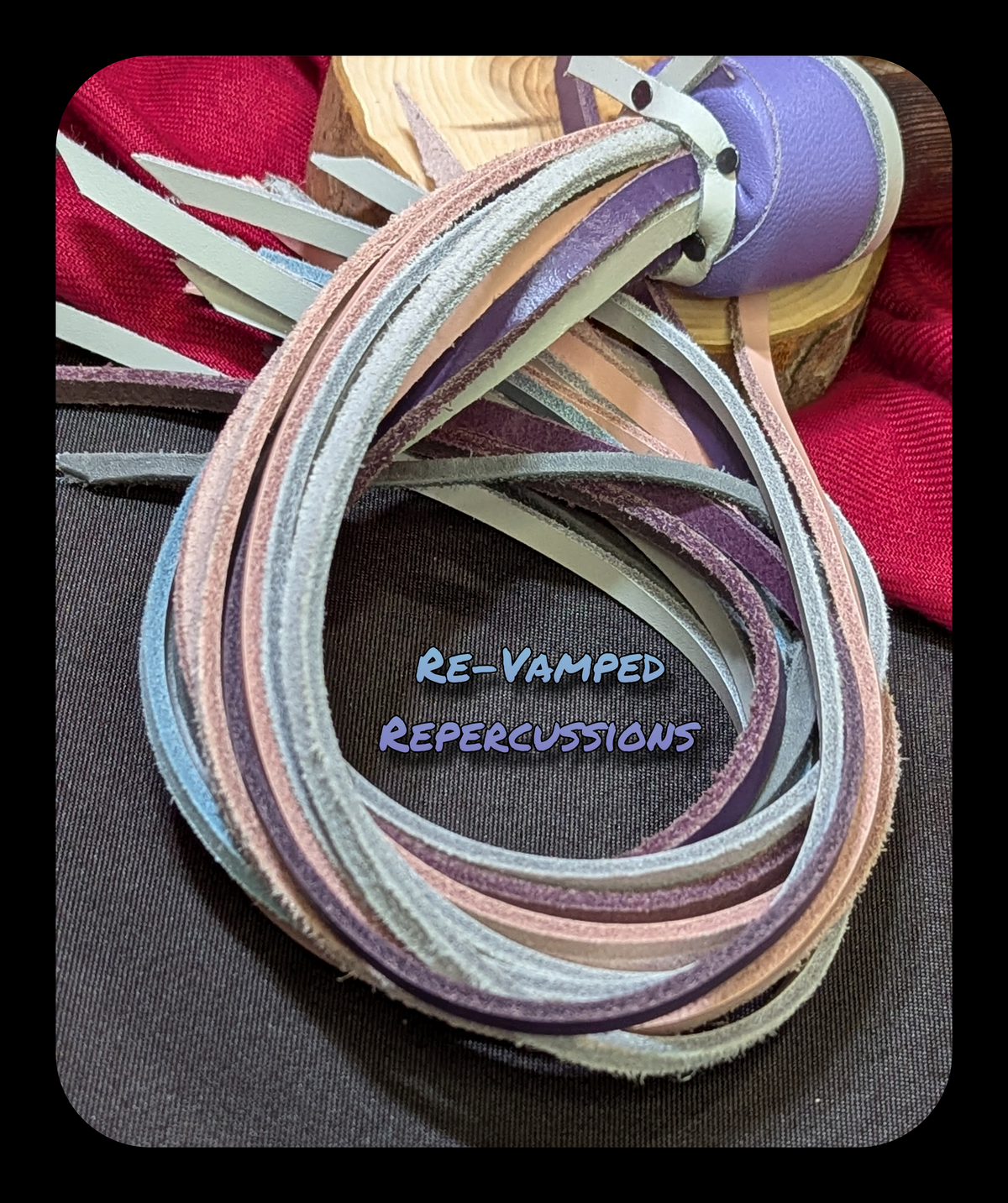 Leather Lace Flogger 🩷 💜 💙 🤍